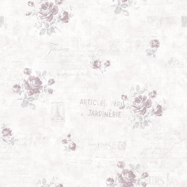 Galerie Wallpaper Product code: G45082 - Vintage Roses Wallpaper Collection - Burgundy Pink Cream Colours -  