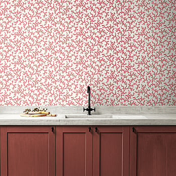 Galerie Wallcoverings Product Code FC62101 - French Country Wallpaper Collection - Coral Red Colours -  