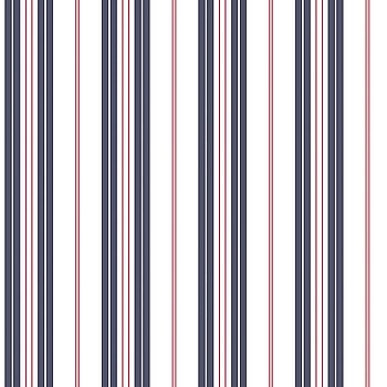 Galerie Wallcoverings Product Code G23061 - Deauville Wallpaper Collection - Navy Blue Red White Colours -  