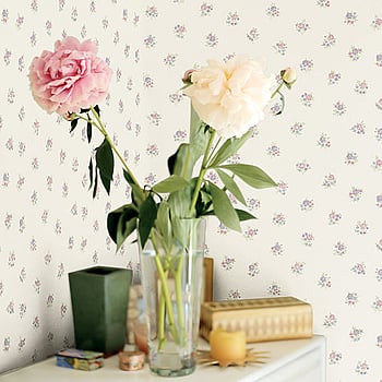 Galerie Wallcoverings Product Code G23275 - Floral Themes Wallpaper Collection - Pink Lilac Blue Green Colours -  