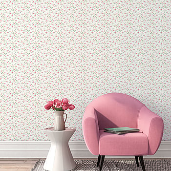 Galerie Wallcoverings Product Code G67889 - Miniatures 2 Wallpaper Collection - Pink Green White Colours -  