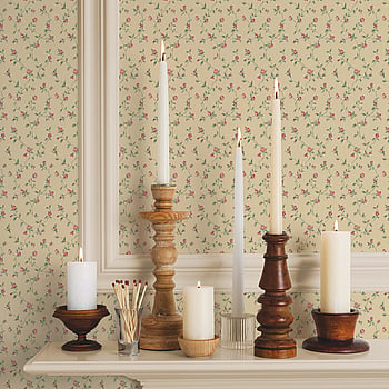 Galerie Wallcoverings Product Code G67934 - Miniatures 2 Wallpaper Collection - Red Cream Green Colours -  