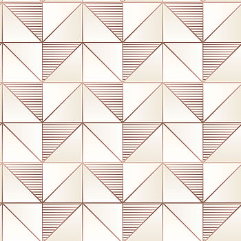 Galerie Wallcoverings Product Code GX37629 - Geometrix Wallpaper Collection - Cream Rose Gold Colours -  